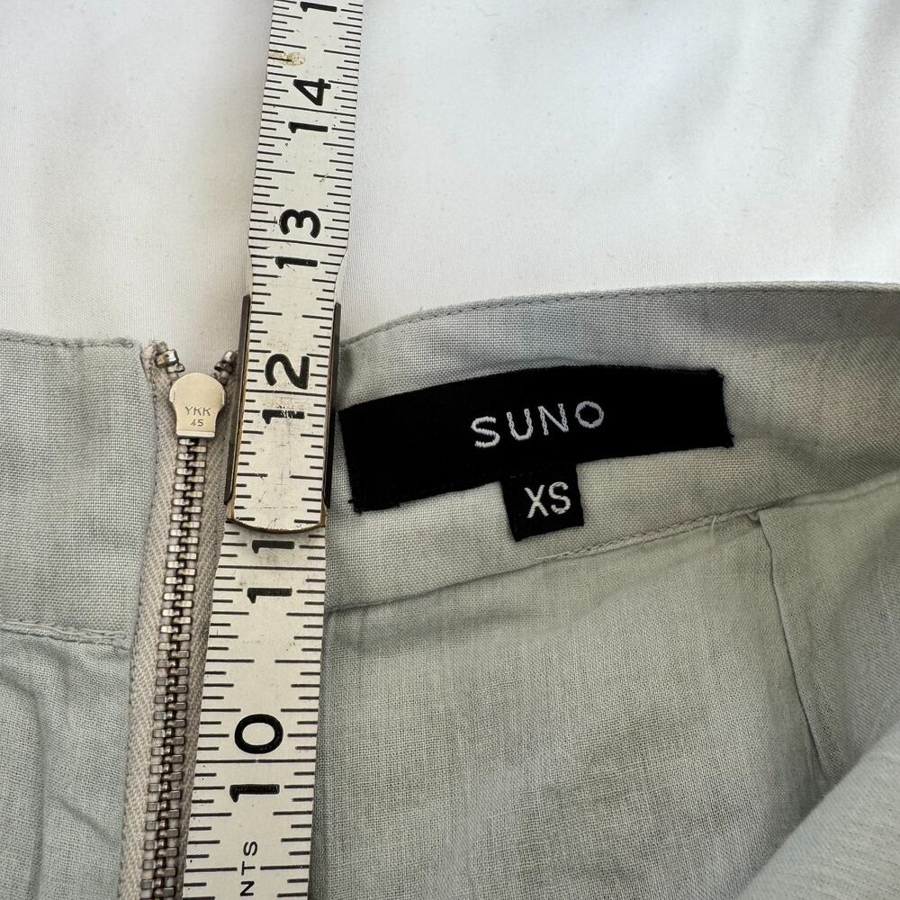 Anthropologie Suno Shorts XS High Rise Embroidered Grey Boho Cottage Summer - Picture 3 of 13